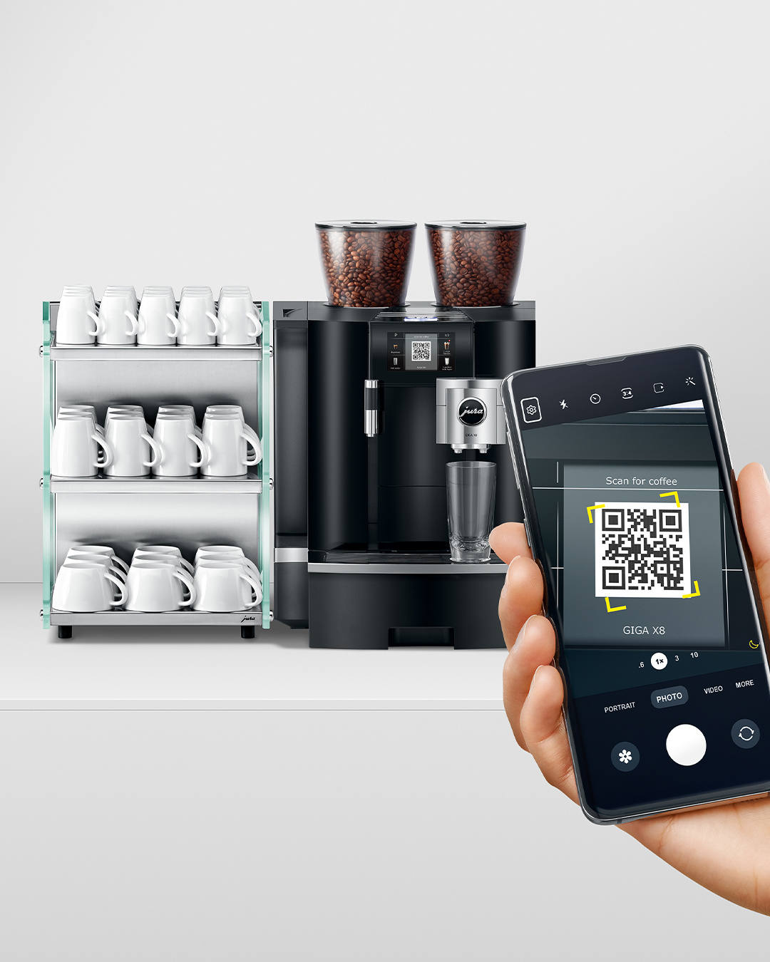Jura GIGA X8c Plumbed Automatic Coffee Machine - Image 6