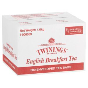 Twinings English Breakfast Envelope Tea Bags 1kg Carton of 500